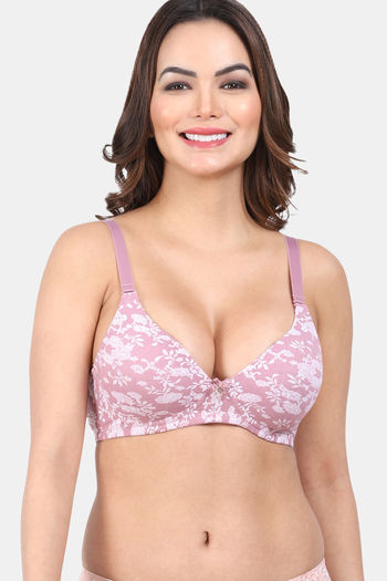 Buy Amour Secret Padded Non-Wired 3/4Th Coverage T-Shirt Bra - Red Bean